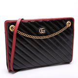 Gucci 524592 GG Torchon Accordion Medium Black Bag