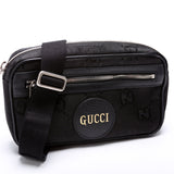 Gucci 631341 Nylon Off the Grid Logo Belt Black Bag