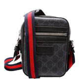 Gucci 598103 GG Supreme Messenger Black Bag