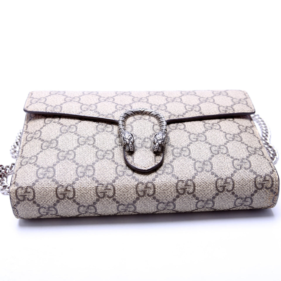 Gucci 401231 Dionysus Mini Wallet Beige Bag