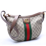Gucci 598125 Ophidia GG Supreme Small Shoulder Brown Bag
