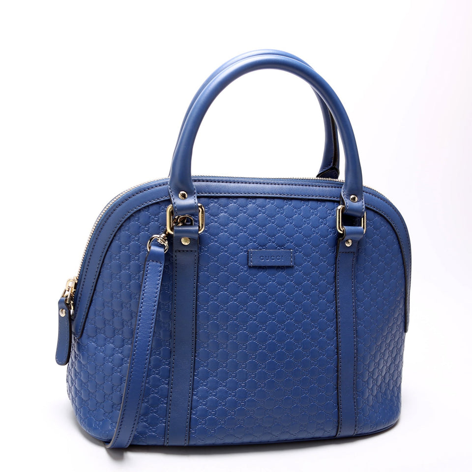 Gucci 449654 Mini Dome Blue Bag