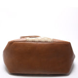 Gucci 323671 GG Canvas Bree Zip Tote Medium Brown Bag