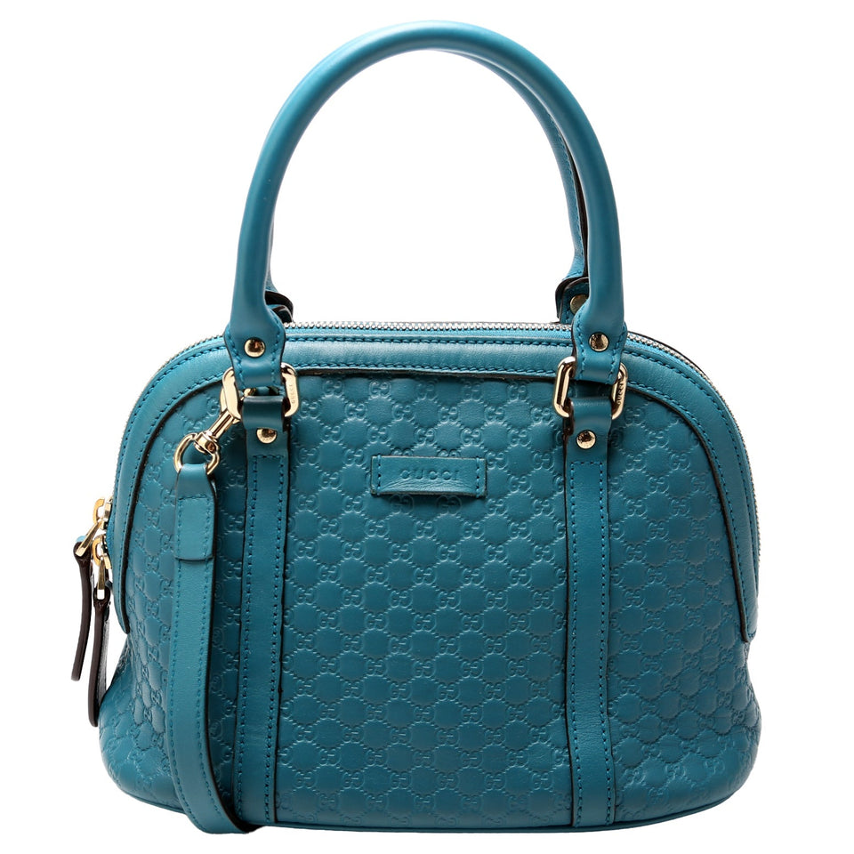 Gucci 449654 Mini Dome Micro Teal Bag