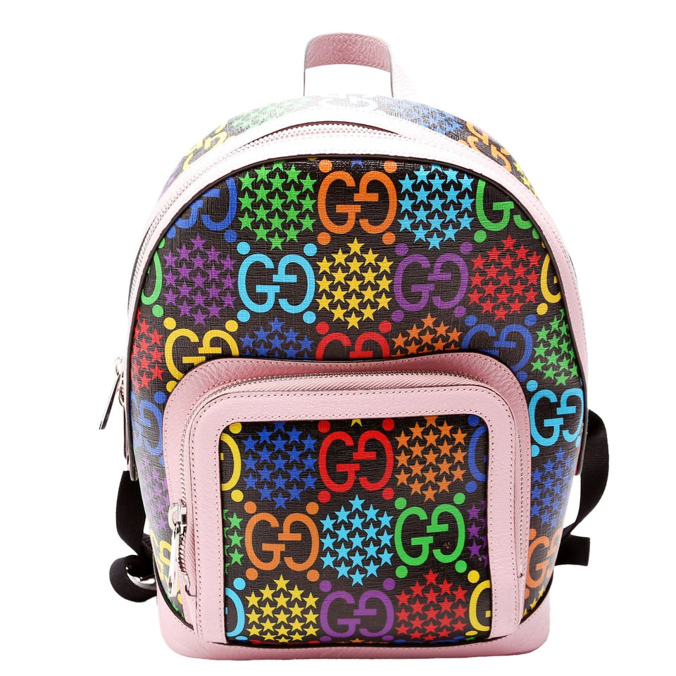Gucci 601296 Psychedelic GG Backpack Pink Bag