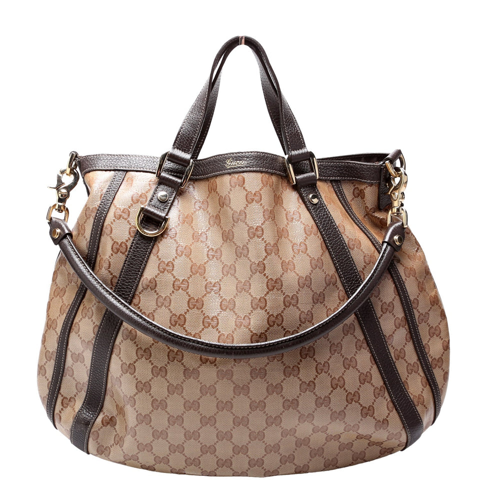 Gucci 268641 GG Crystal Medium Abbey Convertible Tote Bag