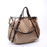 Gucci 268641 GG Crystal Medium Abbey Convertible Tote Bag