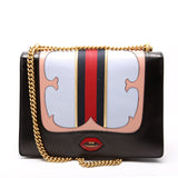 Gucci 431382 Marmont Web Heart Medium Bag