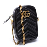 Gucci 598597 GG Marmont Mini Black Bag