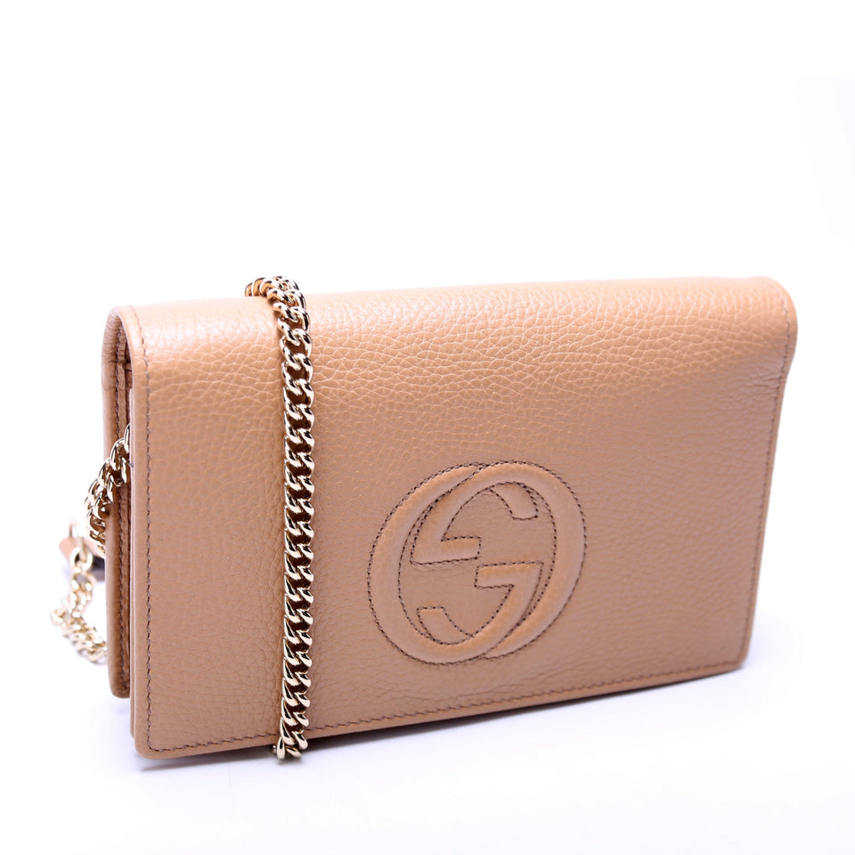 Gucci 598211 Soho WOC Tan Bag