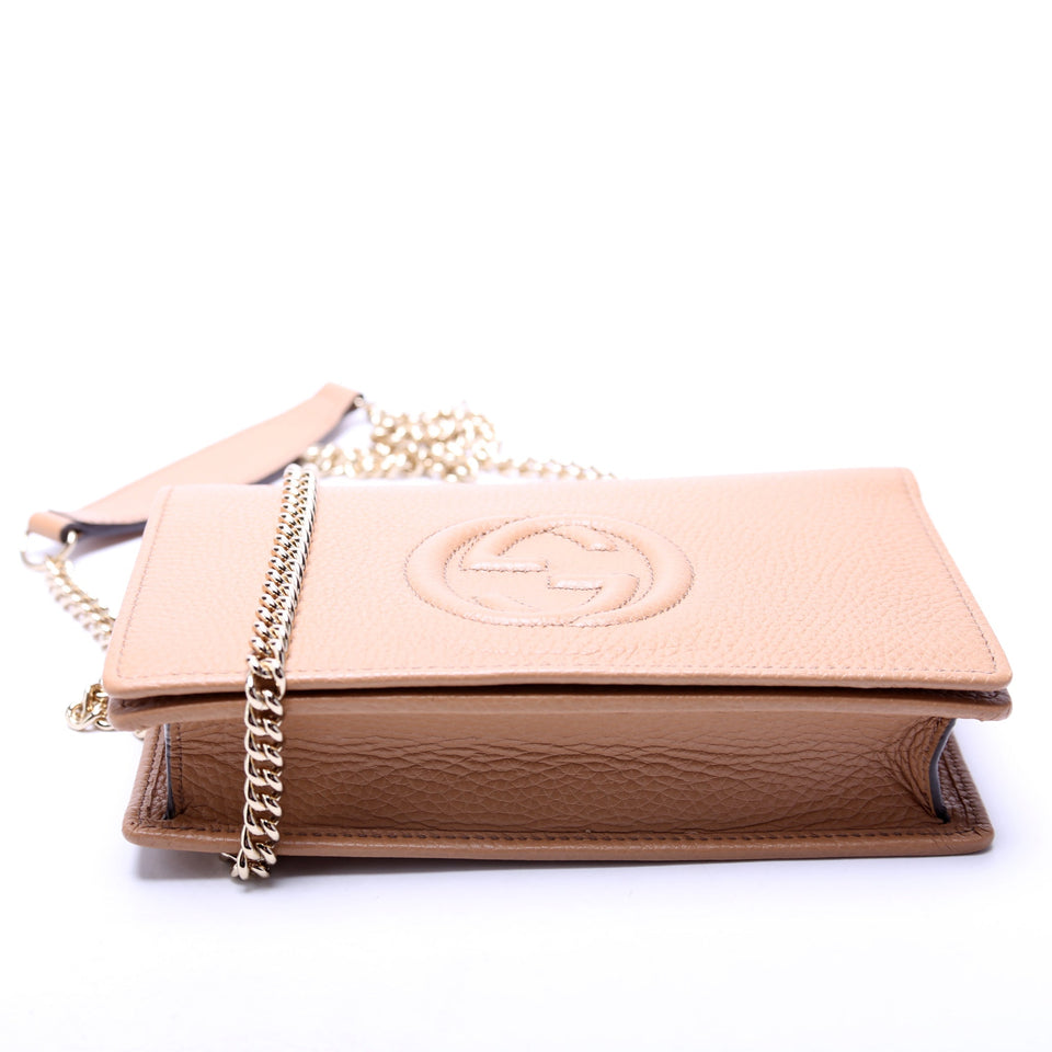 Gucci 598211 Soho WOC Tan Bag