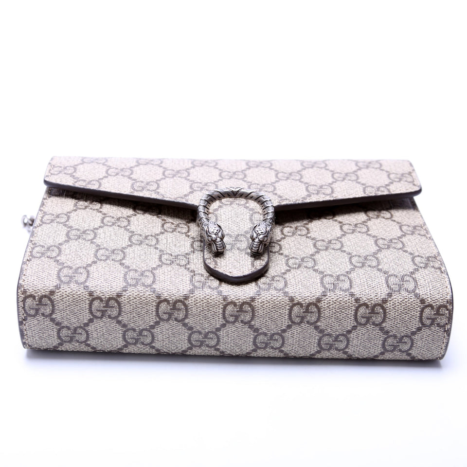Gucci 401231 Dionysus Mini Wallet Tan Bag