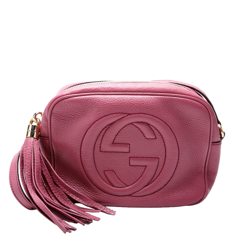 Gucci 308364 Soho Disco Crossbody Berry Bag