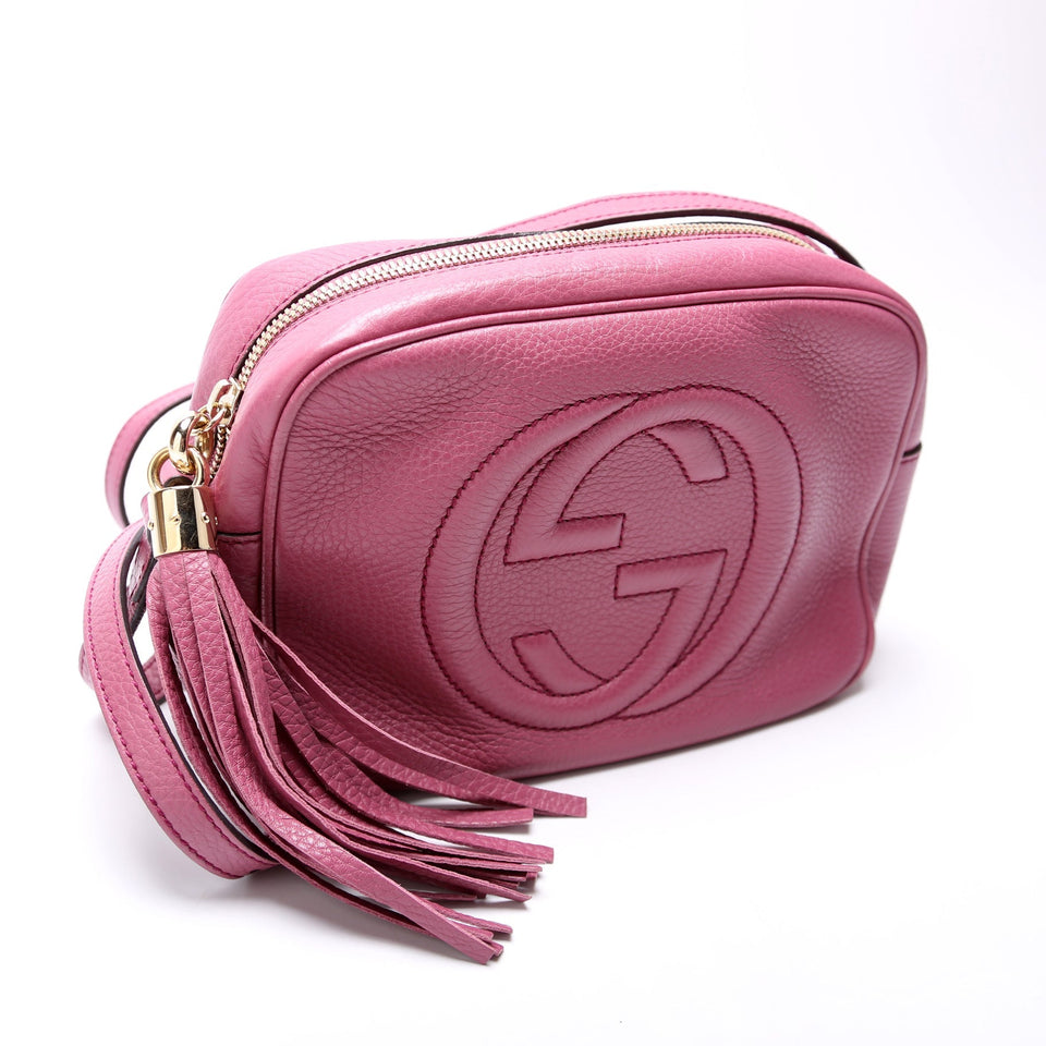 Gucci 308364 Soho Disco Crossbody Berry Bag
