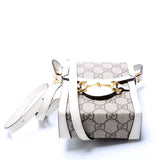 Gucci 625615 Horsebot 1955 GG Supreme Mini White Bag