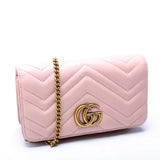Gucci 488426 GG Marmont Mini Pink Bag