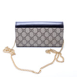 Gucci 546585 GG Marmont Chain Wallet Black Bag