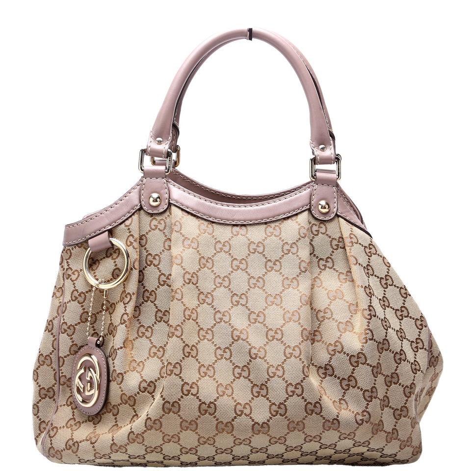 Gucci 211944 Sukey GG Canvas Medium Bag
