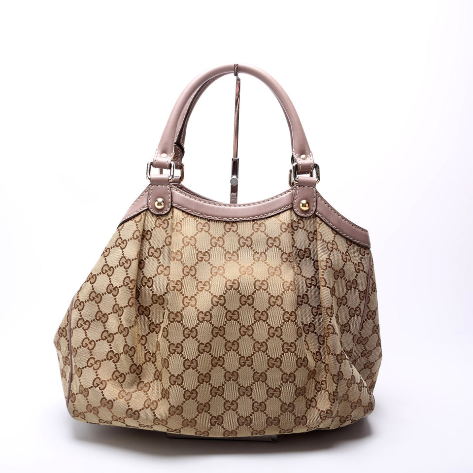 Gucci 211944 Sukey GG Canvas Medium Bag