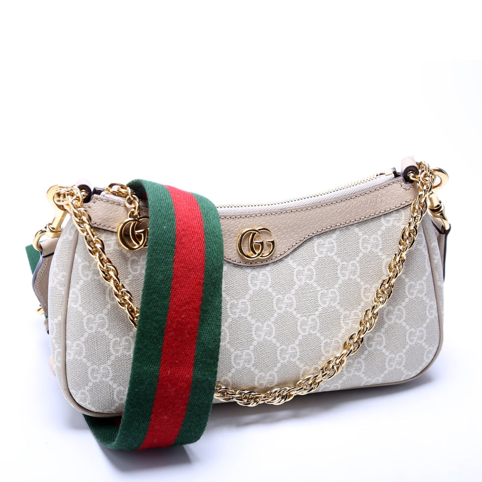 Gucci 735132 GG Supreme Small HandBeige Bag