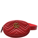 Gucci 476434 Marmont Belt Red Bag
