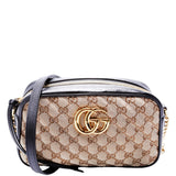 Gucci 447632 Marmont Small Canvas Camera Black Bag