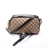 Gucci 447632 Marmont Small Canvas Camera Black Bag