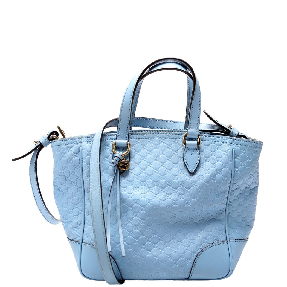Gucci 449241 Micro Bree Small Tote Blue Bag