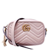 Gucci 448065 Marmont Mini Camera Nude Bag