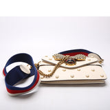 Gucci 453778 Broadway 2way Queen Margaret White Bag