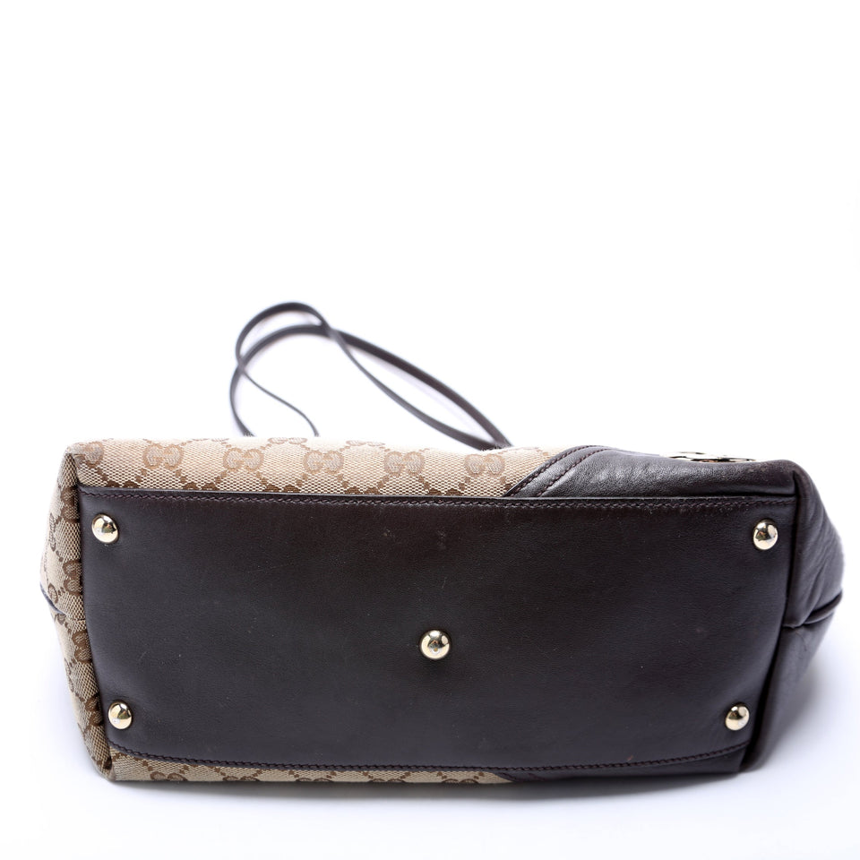 Gucci 169946 Britt Shoulder Small Brown Bag
