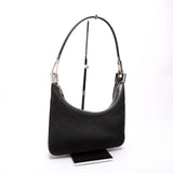 Gucci 001 3812 GG Canvas Small Hobo Black Bag