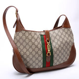 Gucci 636710 Jackie 1961 GG Supreme Medium Hobo Brown Bag