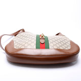 Gucci 636710 Jackie 1961 GG Supreme Medium Hobo Brown Bag
