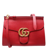 Gucci 421890 Marmont Top Handle Small Red Bag