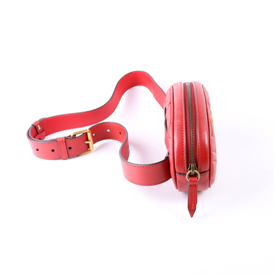 Gucci Marmont Belt Red Bag