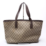 Gucci 211137 GG Supreme Medium Zip Tote Bag