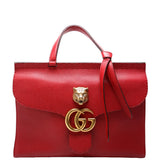 Gucci Marmont Top Handle Red Bag