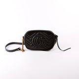 Gucci 448085 Marmont Mini Camera Black Bag