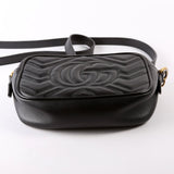 Gucci 448085 Marmont Mini Camera Black Bag
