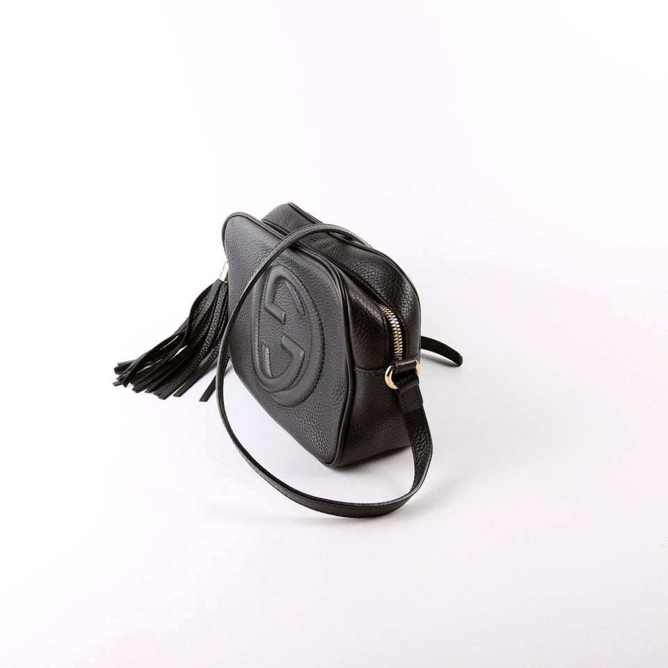 Gucci 308364 Soho Disco Crossbody Black Bag