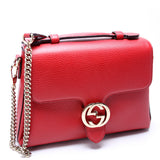 Gucci 510302 Medium Interlocking Satchel Red Bag