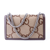 Gucci 400249 Dionysus GG Canvas Shoulder Small Brown Bag