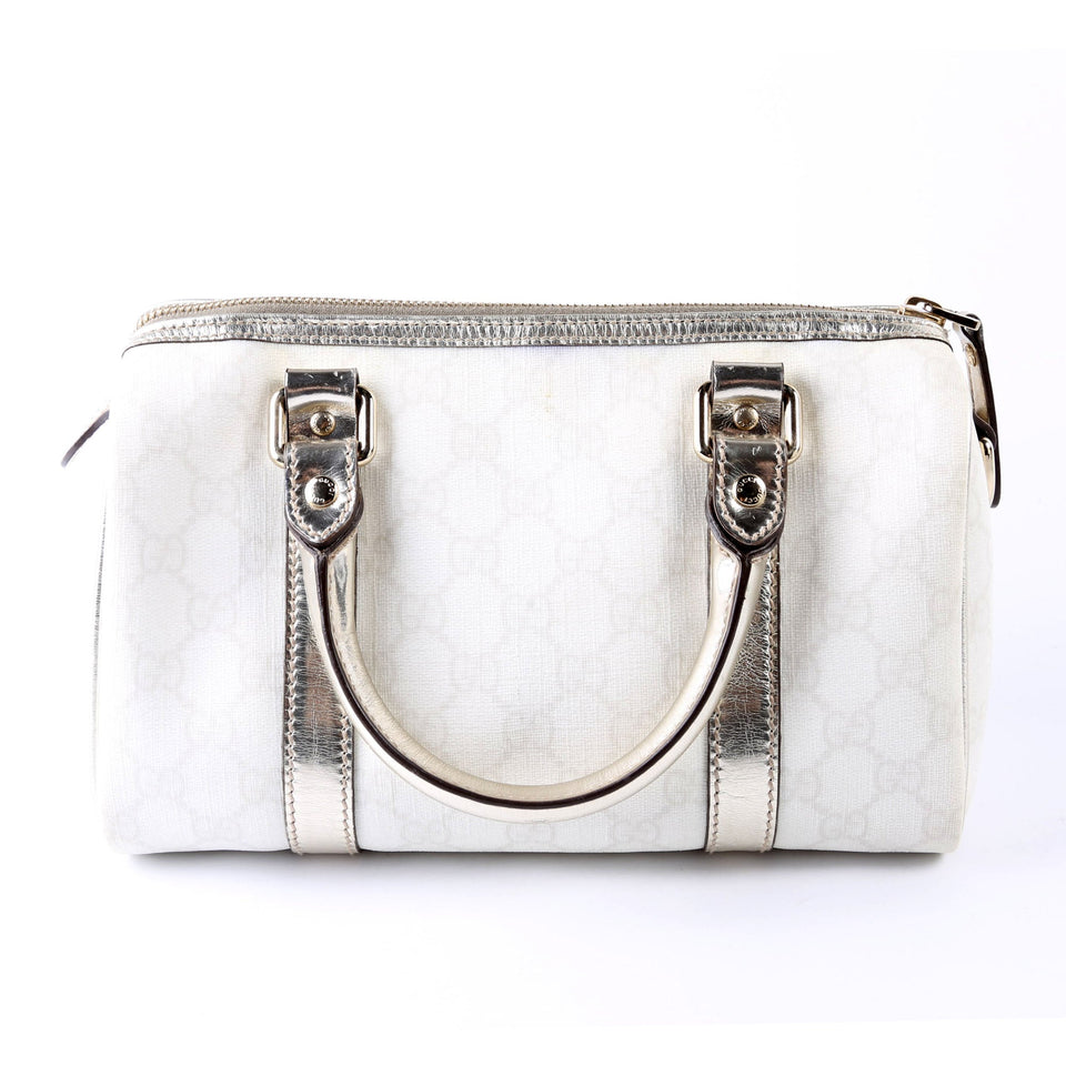 Gucci 193604 GG Plus Joy Boston Small White Bag