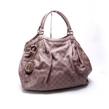 Gucci 211943 Sukey Leather Large Mauve Bag
