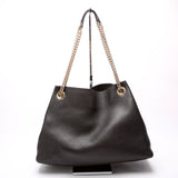Gucci 308982 Soho Leather Shoulder Medium Black Bag