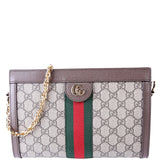 Gucci 503877 GG Supreme Ophidia Small Chain Brown Bag