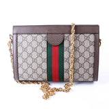 Gucci 503877 GG Supreme Ophidia Small Chain Brown Bag