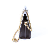 Gucci 503877 GG Supreme Ophidia Small Chain Brown Bag