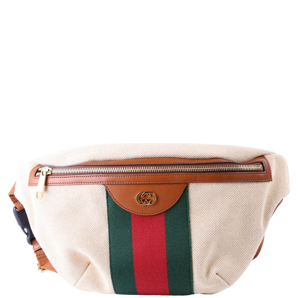 Gucci 575082 Vintage Canvas Web Belt Bag